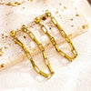 Linear Link Drops Earrings