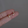 Minimal Moon Earrings