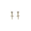 Minimal Cross Earrings