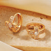 Celestial Cross Huggies Earring